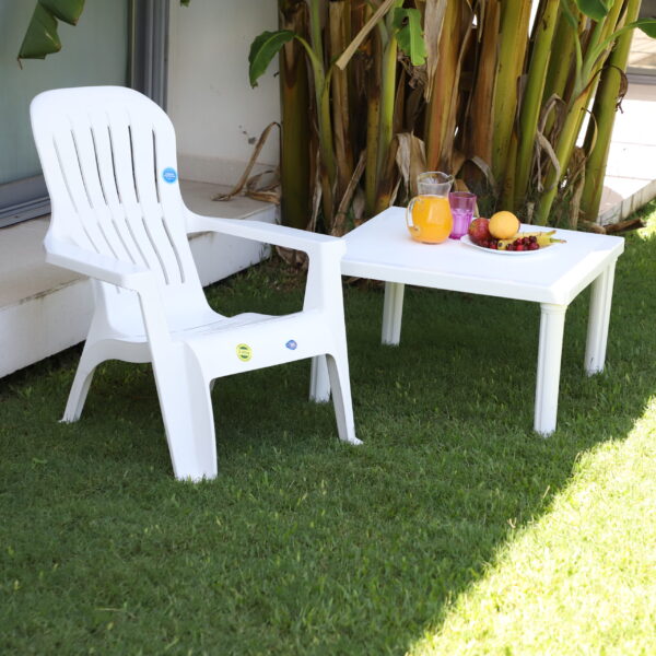 MESA CUADRADA BARI BLANCA - Imagen 3