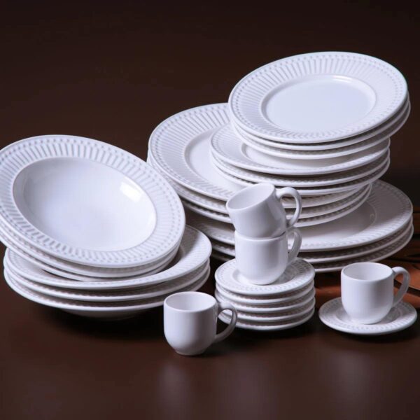 PORTO BRASIL - PLATO HONDO ROMA - BLANCO - Imagen 5