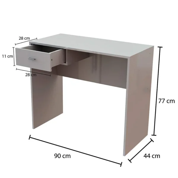 ESCRITORIO EVO 77 X 90 X 44 - WENGUE - Imagen 4