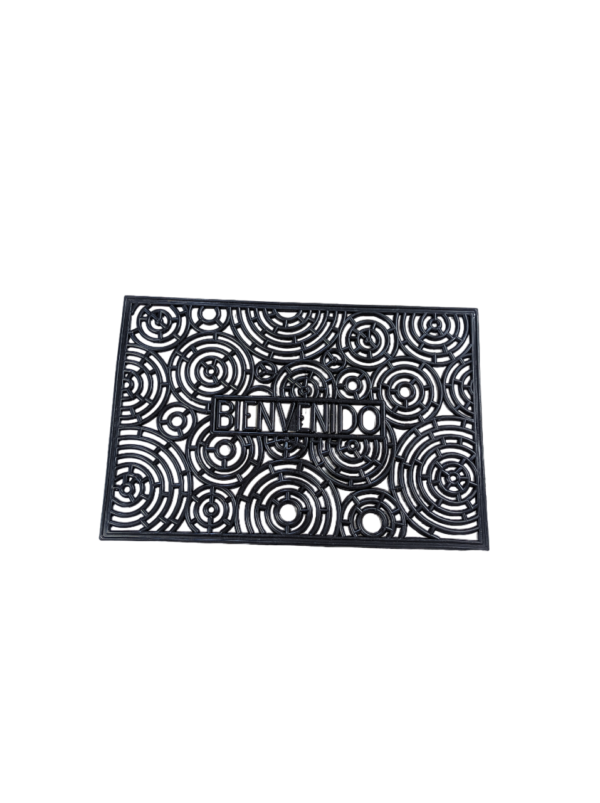 ALFOMBRA DE PVC NEGRO ENREJADO - Imagen 3