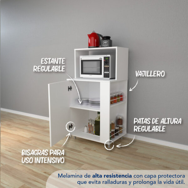 ORGANIZADOR + VAJILLERO BLANCO - Imagen 3