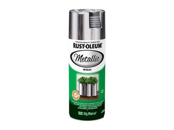 PINTURA RUST OLEUM PLATA METÁLICO