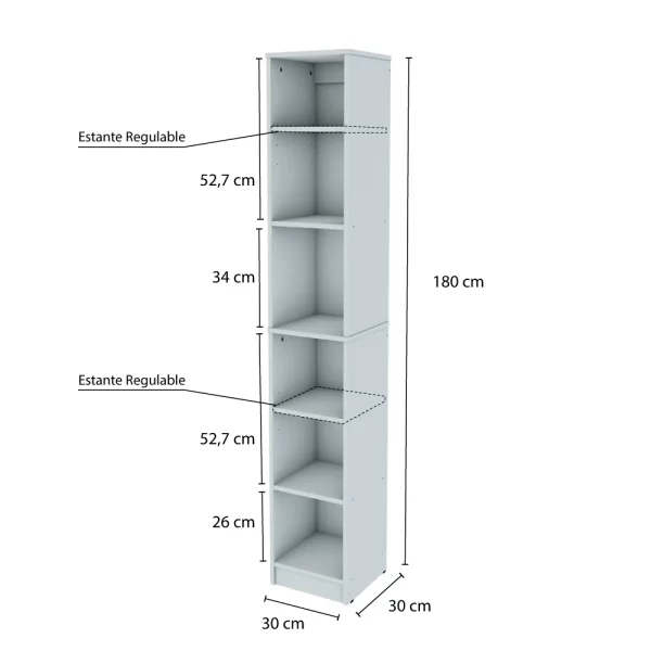 MUEBLE ORGANIZADOR DE 6 ESTANTES - Imagen 3