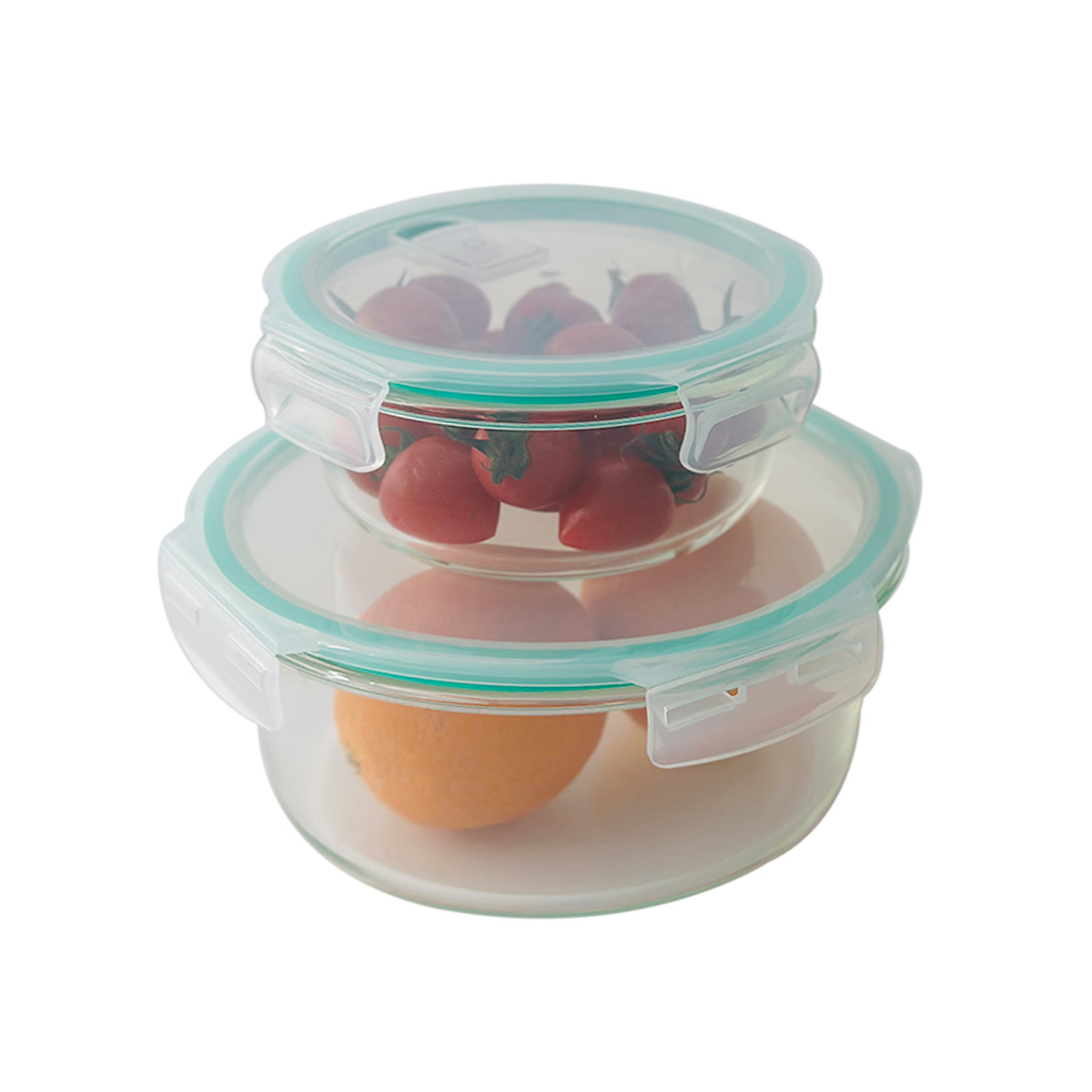 SET X2 TUPPER DE VIDRIO APTO HORNO 0.6L Y 1.75L